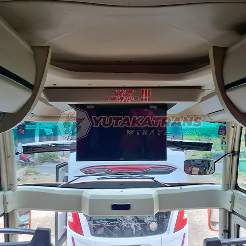 fasilitas bus led tv